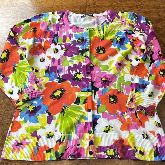 Cable & Gauge floral button up top M - Picture 3 of 14